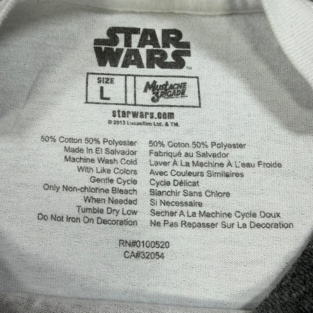 Star Wars Stormtrooper T Shirt Mens Large 2011 Mighty Fine Galaxy Graphic Tee